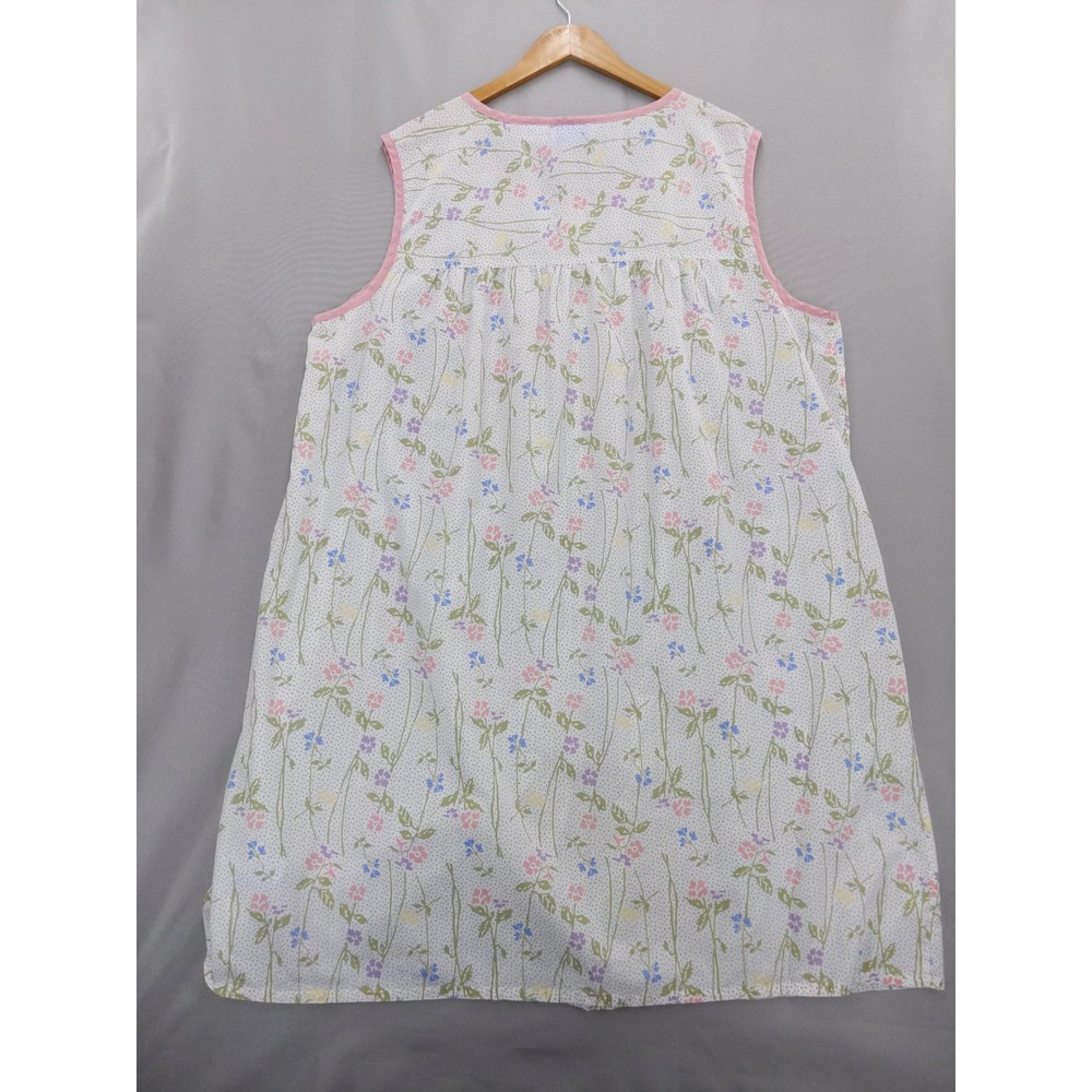 Vintage Ashley Taylor Intimates Plus Nightgown 3X  Snap Front Duster Dress - Picture 8 of 9